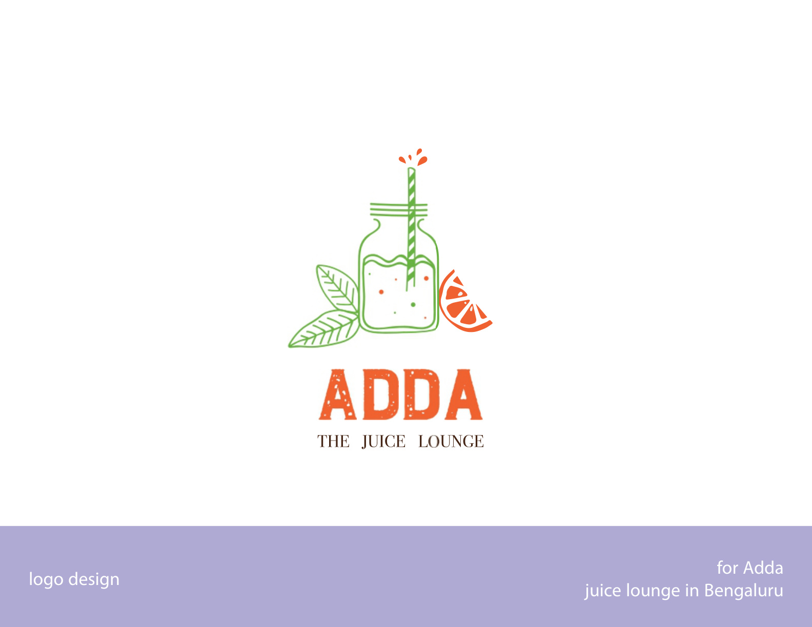 Adda The Juice Lounge brand identity