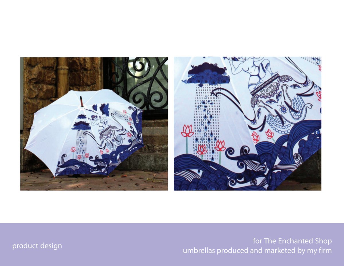 The Enchanted Shop folk art umbrella product design