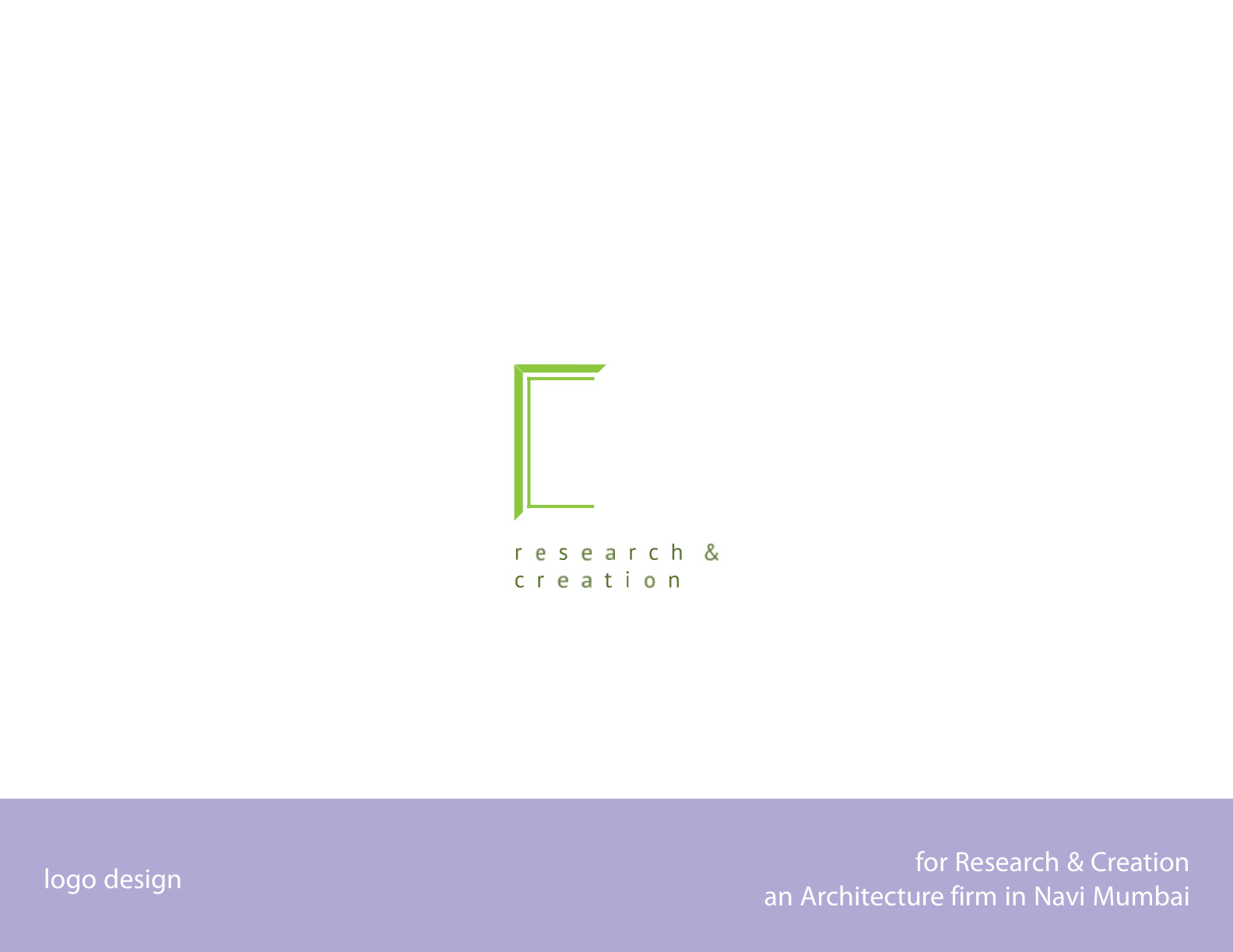Research and Creation architecture firm logo
